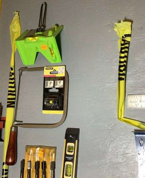 Word chisels, punches, torpedo levels