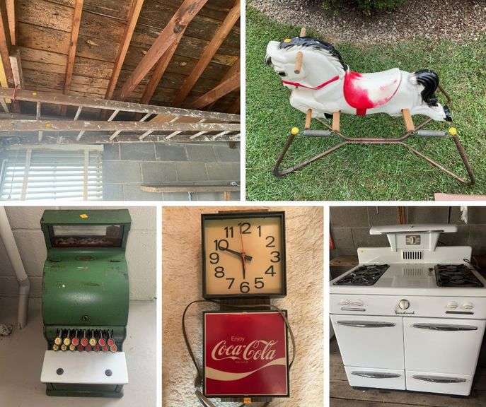 Antique Furniture, Tools, Vintage Uranium Glass and Vintage Toys (WV)