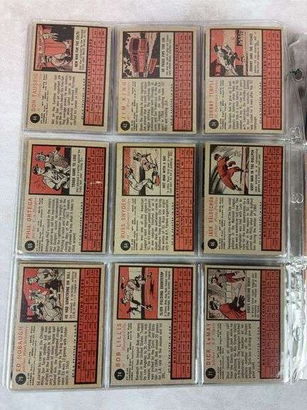 1962 Topps BB 58 Card Lot - Nice - EX-NM