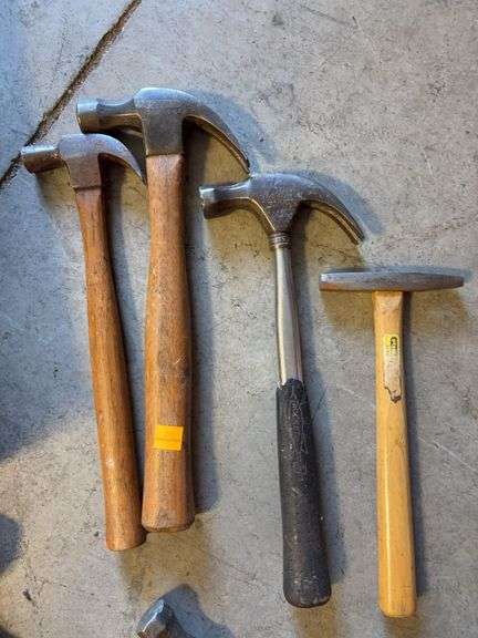 Drawer of miscellaneous hammers - see photos