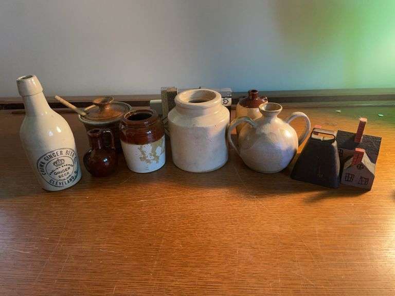 Mini crocks and Cat's Meow pieces