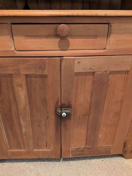 Wooden corner cabinet - contents not included