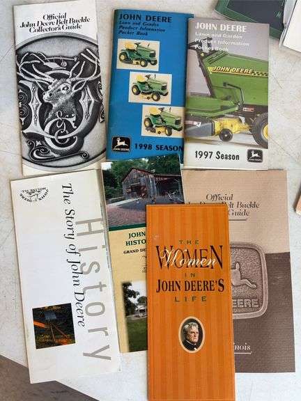 John Deere pocket books, promotion calendars, and other advertising booklets