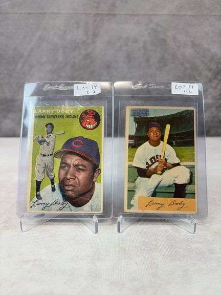 Larry Doby - 1954 Bowman #84 and 1954 Topps #70 -Both VG