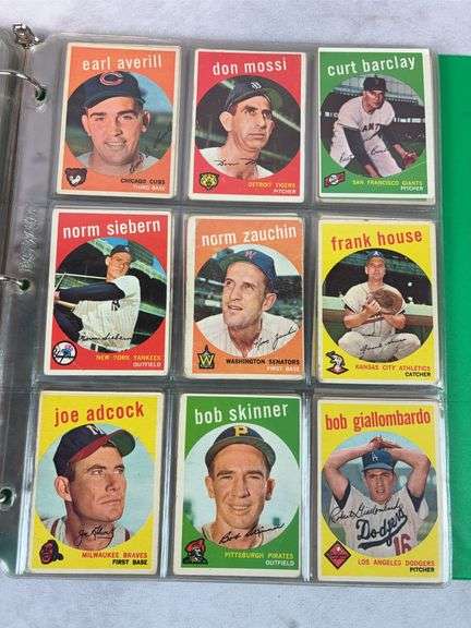 1959 Topps 180+ Card Lower Grade Starter Set With Stars - F to VG