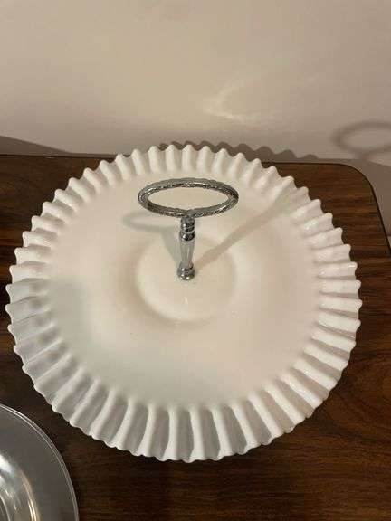 Assortment of glass serving dishes