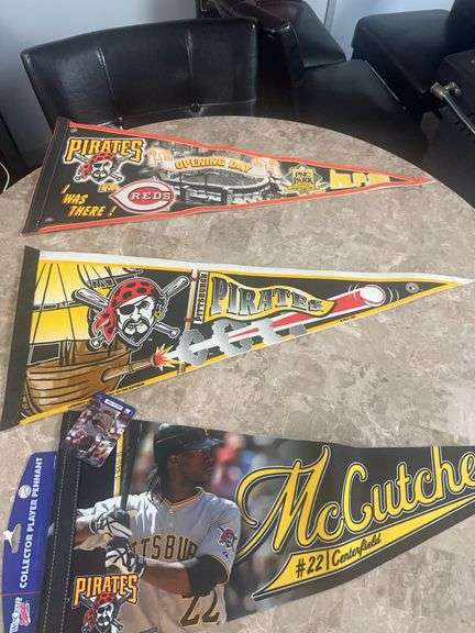 3 Pittsburgh Pirates Pennant Flags