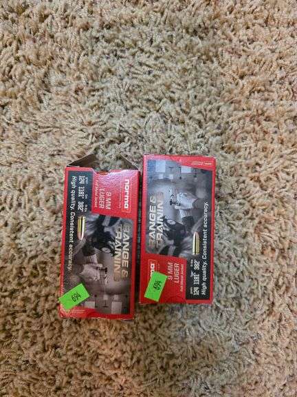2 boxes of Norma 9mm Ammo