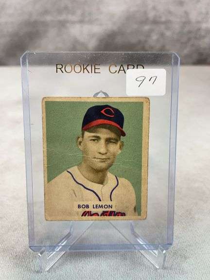 Bob Lemon 1949 Bowman Rookie! Very slight crease