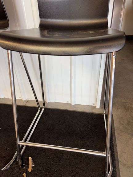 (2) matching Ikea Glenn bar stools