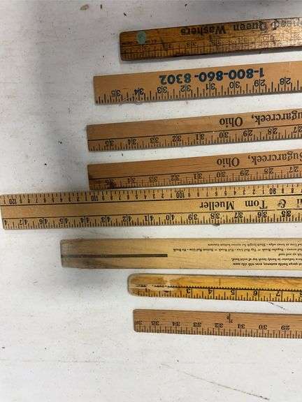 (8) local and other yard sticks - see photos