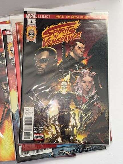 Marvel Blade, Spirit of Vengeance, Moonknight, and Midnight Sons Comics (15 Comics Total)