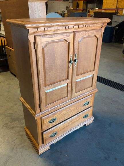 Vaughan-Bassett wooden armoire/entertainment center