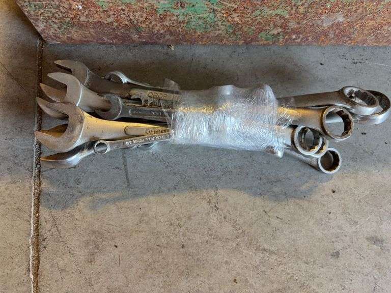 Toolbox with wrenches, hand planer, Hammer, and other tools