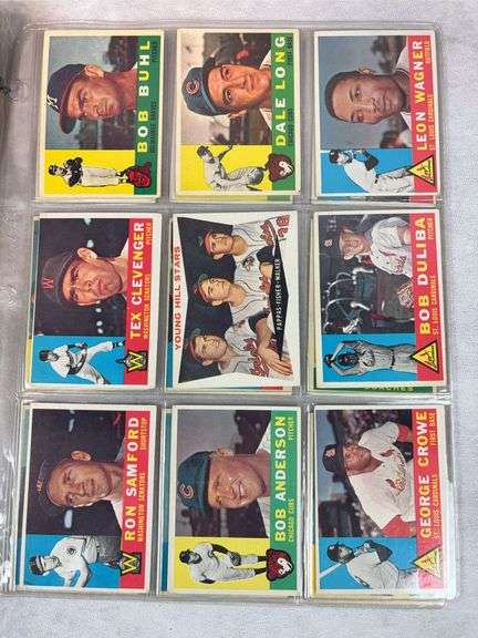 1960 Topps BB 54 Card Lot  EX- to EXMT