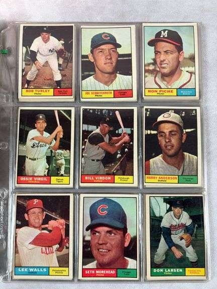 1961 Topps BB 45 Card Lot - Nice Ex to EXMT