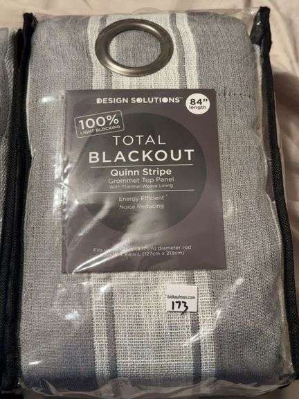 (2) Sets of 84” Blackout Curtains (NIB)