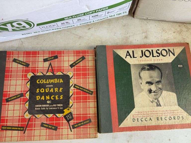 (2) boxes of Victrola records - see photos