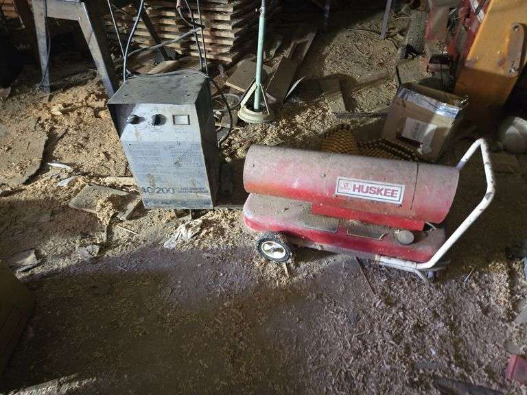Huskee heater & 200 battery charger