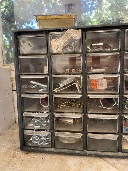 (2) fastener organizers & nails, screws & more