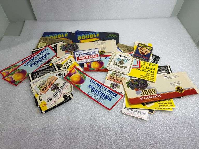 Vintage Unused Labels