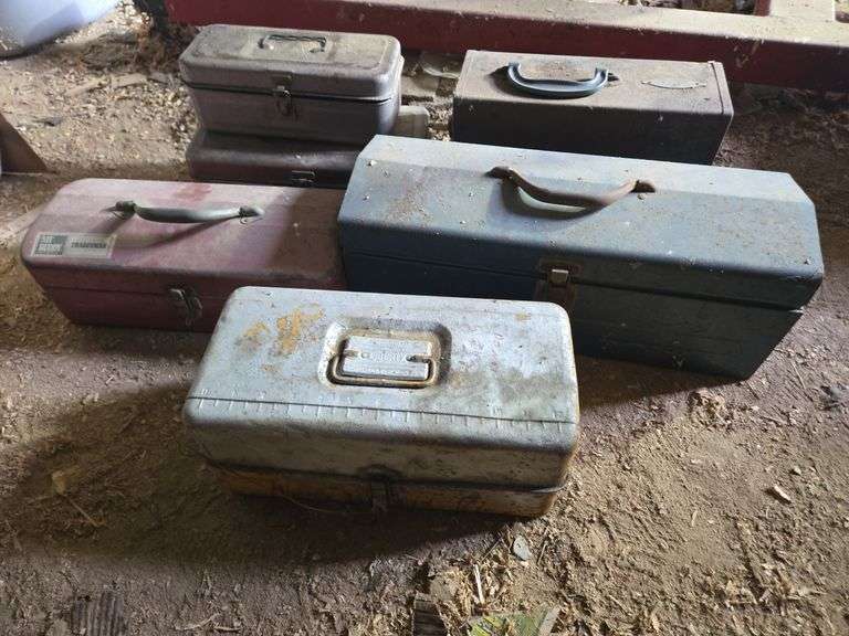 Metal toolboxes w/ misc