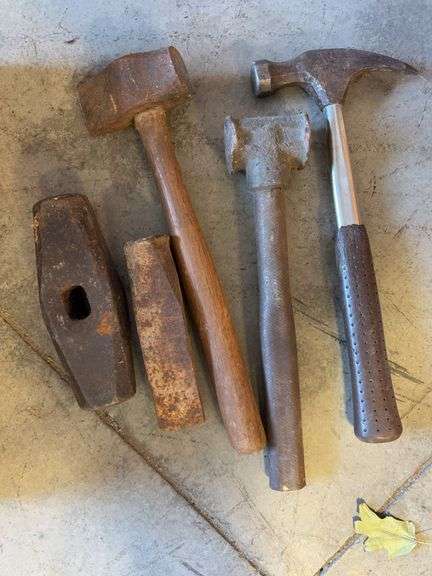 Drawer of miscellaneous hammers - see photos