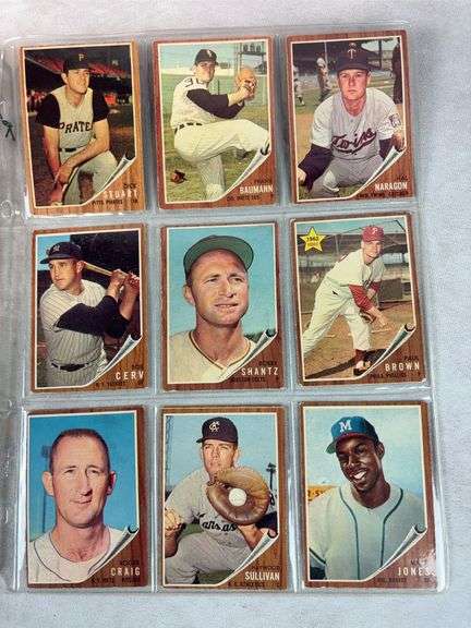 1962 Topps BB 58 Card Lot - Nice - EX-NM