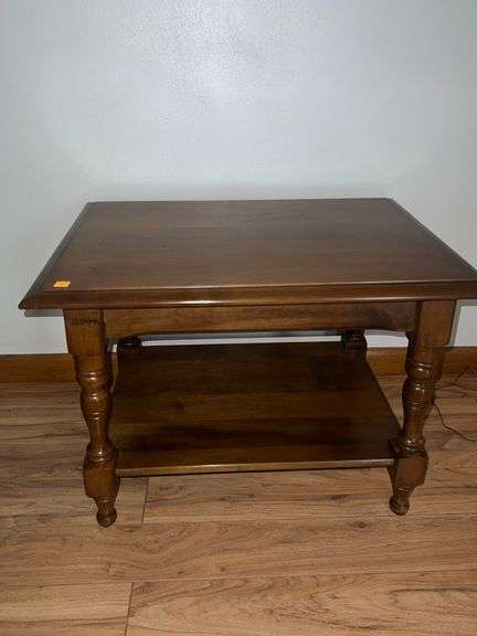 Two-Tier Wooden Side Table