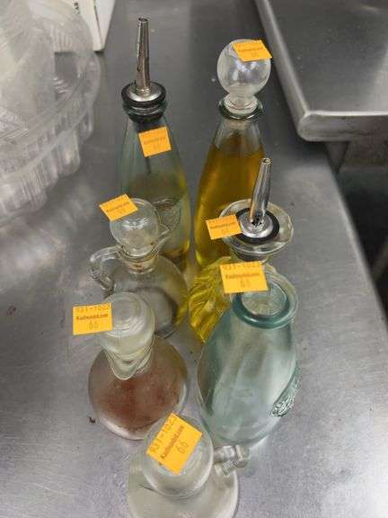 Assortment of Glass Oil/Vinegar Dispensers