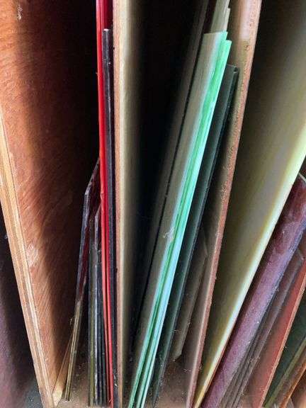 Large amount of stained glass pieces - large pieces are 24x26