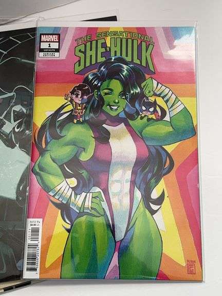 (5) Marvel Variant Edition The Sensational She-Hulk Comics (#’s 1, 2, 3, 8, and 9)