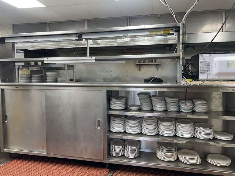 Hatco Glo-Ray Stainless Steel Food Warming Station with Storage