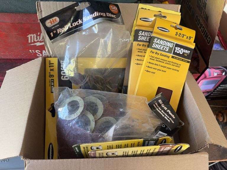 Box of Sandpaper, Sanding Discs
