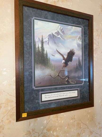 Isaiah 40:31 Eagle Framed Picture