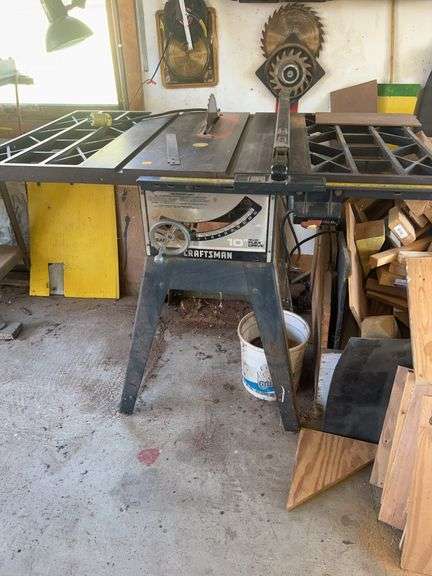Craftsman 10” Deluxe Flex Drive Table Saw and Supplies