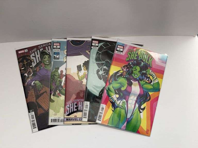 (5) Marvel Variant Edition The Sensational She-Hulk Comics (#’s 1, 2, 3, 8, and 9)