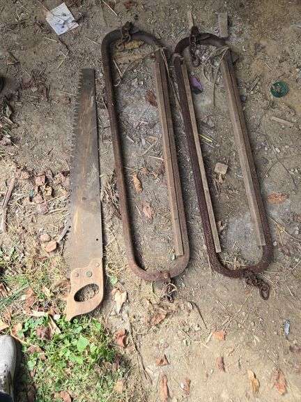 Cow stanchions & hand saws