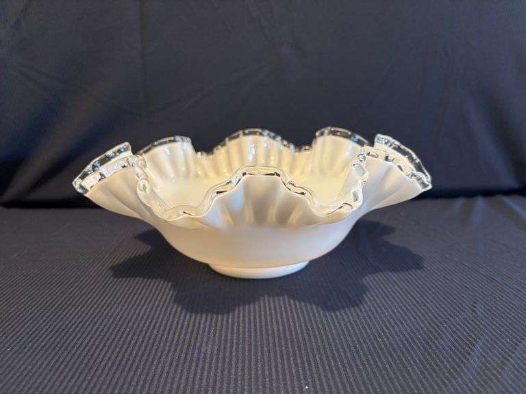 10" Fenton Silver Crest Bowl