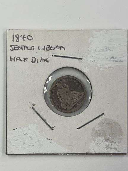 1840 Liberty Seated Half Dime "No Drapery"