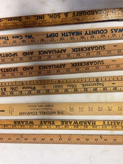 (8) local and other yard sticks - see photos