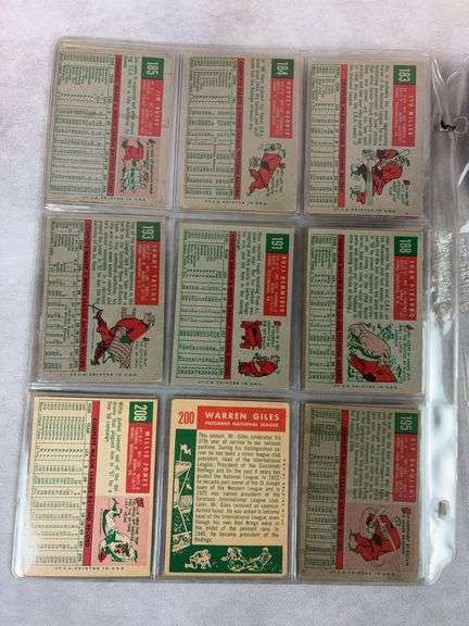 1959 Topps BB 34 Card Lot EX- to EXMT