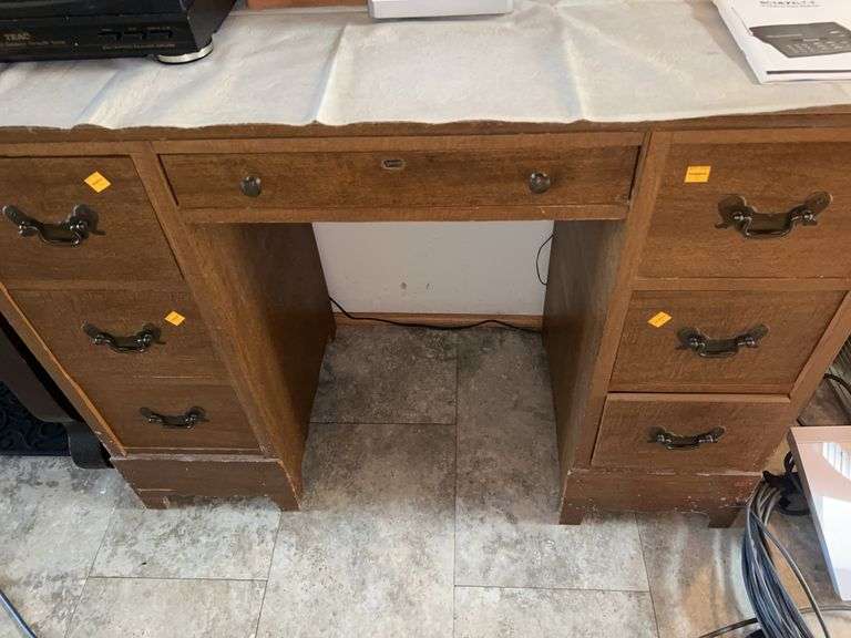 Vintage Wooden Computer Desk