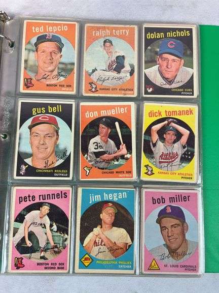 1959 Topps 180+ Card Lower Grade Starter Set With Stars - F to VG