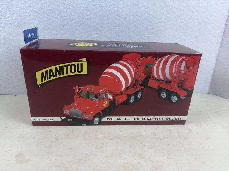 First Gear Manitou Mack R Model Mixer ,1:34 Scale