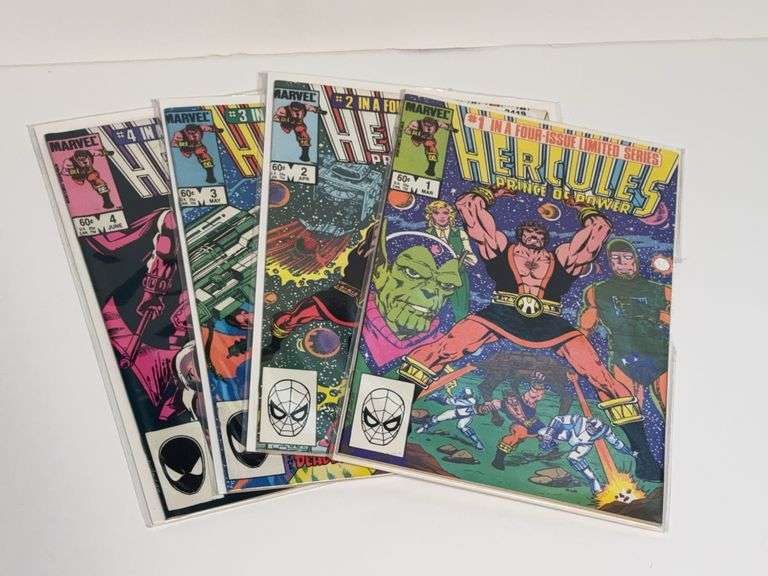 (4) 1984 Marvel Hercules: Prince of Power Comics (#’s 1-4)
