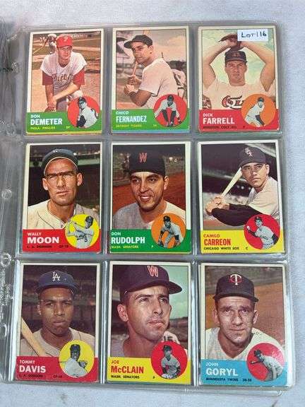 1963 Topps BB 50 Card Lot - Nice - EX- to EXMT