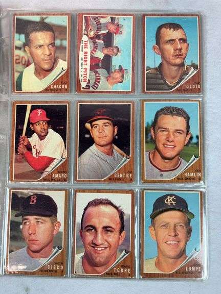 1962 Topps BB 58 Card Lot - Nice - EX-NM