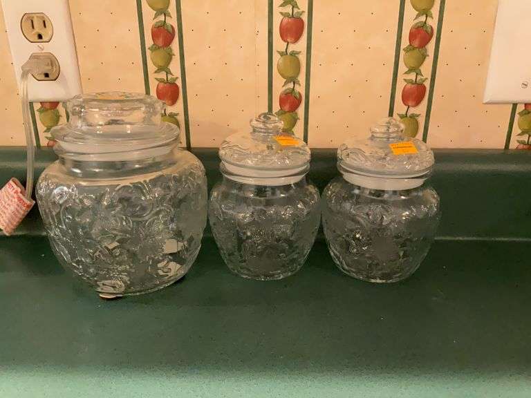 3 Piece Princess House Canister Set