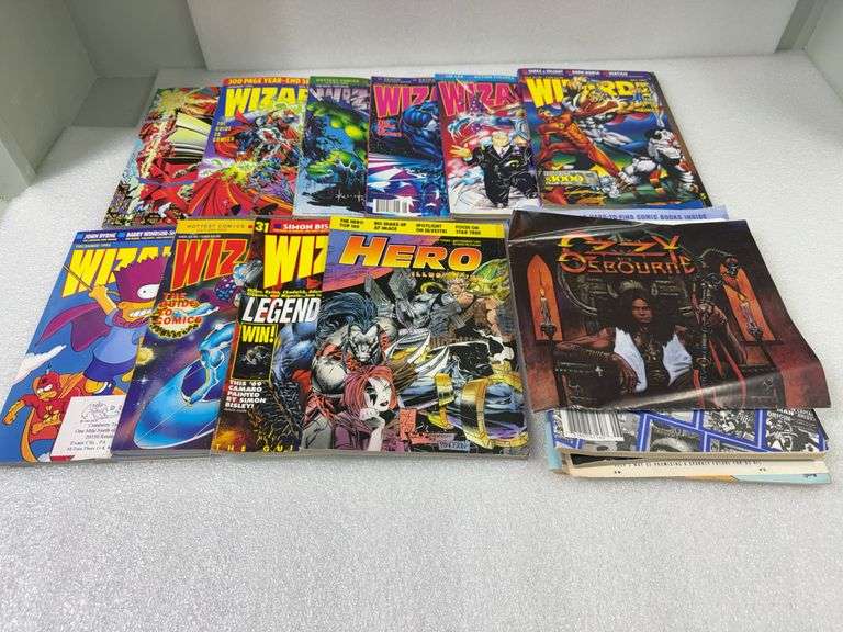 Wizard Magazines with Inserts & More